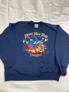 Disneyland Resort FELIZ AÑO NUEVO 2001 Sudadera Adulto Grande Azul - Imagen 1 de 4