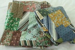 4Y x 56W Knit Jersey Cheater Patchwork Print Cotton Fabric 70s Hippy Cottagecore - Picture 1 of 11