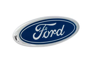 1983-1993 Ford Mustang GT Front Bumper Correct Blue 4" Ford Oval Emblem Badge - Picture 1 of 4