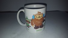 Olympic 2010 Vancouver Mug Coffee Cup Three Mascots Quatchi Miga Sumi