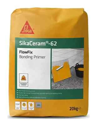 SIKACERAM 62 FLOWFIX BONDING PRIMER 20KG PORCELAIN PAVING SYSTEM tape fixed bag