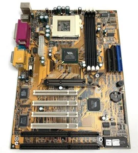 Vintage ECS Mainboard P6BAP-A+ Rev:2.2 - ISA PCI AGP SDRAM ATX Socket 370-Defekt - Afbeelding 1 van 4