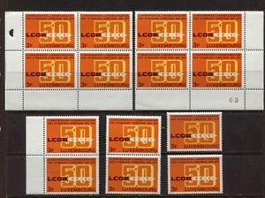 LUXEMBOURG 1971, CHRISTIAN WORKERS UNION - 50TH ANNIV. Scott 502, LOT OF 14, MNH - Picture 1 of 1