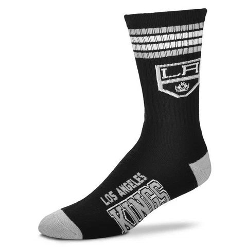 Los Angeles Kings Men's Crew Socks Youth Size 1 to 5 4 Stripe Cover
