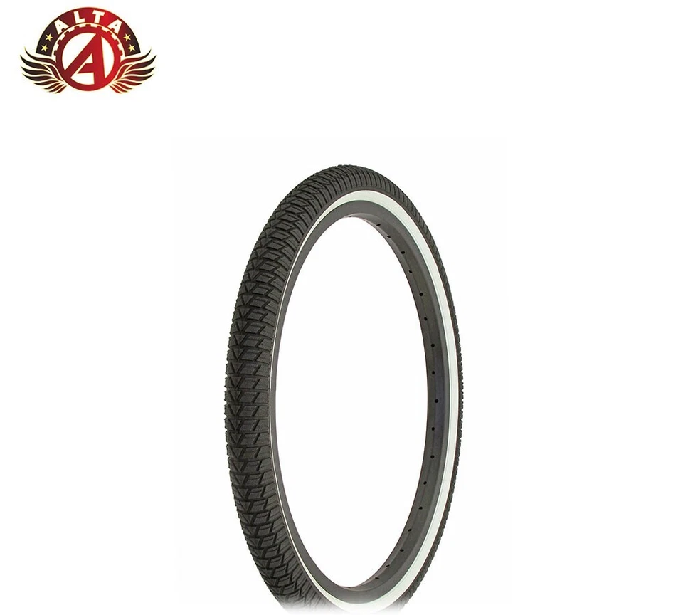 Alta Performance BMX BICYCLE Infection FREESTYLE TIRE 20" x 1.75" BLACK/WHITE. - Image 1 of 1