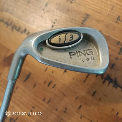 Ping i3 O-Size Green Dot PW Single Iron Steel Stiff   Pitching wedge. - Image 1 of 4