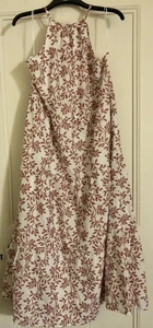 Monsoon Embroidered Dress Size 22 BNWT RRP £110 Cream & Red ❤️ Stunning - Picture 1 of 11