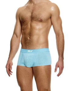 Calzoncillos boxer estilo retro de punto liso Modus Vivendi azul claro 09421 B90 - Imagen 1 de 6