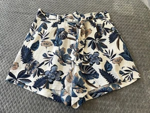 Pantaloncini corti alti C&C California misto lino taglia 8 - Foto 1 di 7
