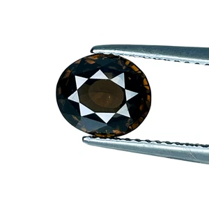 3.270Cts BROWN NATURAL ZIRCON OVAL CUT LOOSE GEMSTONES SEE VIDEO - Picture 1 of 2