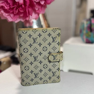 A253 Louis Vuitton Monograma Beige Cartera Agenda Mini Lin Vendedor de EE. UU. Foto 1 de 4