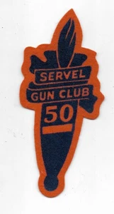 vintage Servel gun club 50 shooting patch - Picture 1 of 3