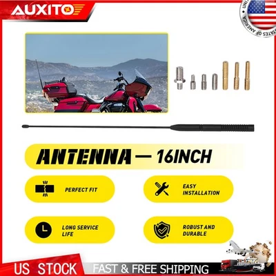 16" Black Antenna Mast Power Rod Radio AM/FM for FORD RANGER 1983-11 Brand New J - Image 1 of 4