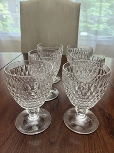 Villeroy & Boch Boston Claret Wine Glass Set Of 6 Great Condition  - Picture 1 of 7