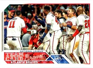 2023 Topps #168 Atlanta Braves Atlanta Braves Baseball Card - Picture 1 of 2