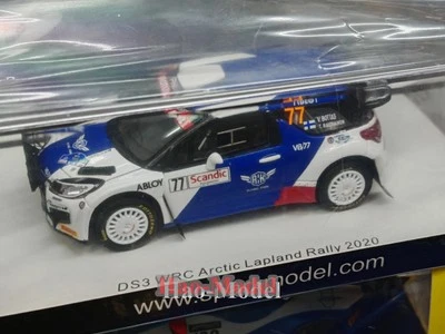 Spark 1/43 Citreon ds3 wrc 2020 resina diecast modelo coche exhibición juguetes blanco azul Foto 1 de 4