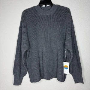 Nuovo maglione donna Vuori Alps Classic Crew antracite VW2098 misto lana ricco taglia M - Foto 1 di 7