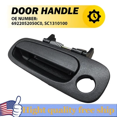 Manija de puerta exterior delantera izquierda exterior negra para base Scion xB 2004-06 EE. UU. Foto 1 de 4