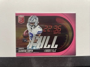 2025 Panini Donruss Elite Full Throttle KaVontae Turpin #1 Pink Parallel Cowboys - Bild 1 von 2