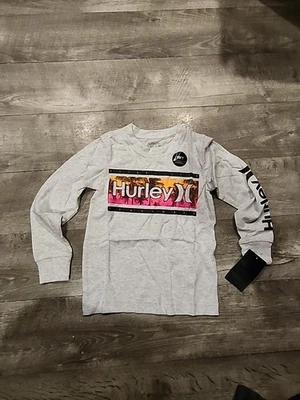 Camiseta Hurley Aurora Verde Niños Manga Larga 2-3 Años Talla 3T Foto 1 de 4