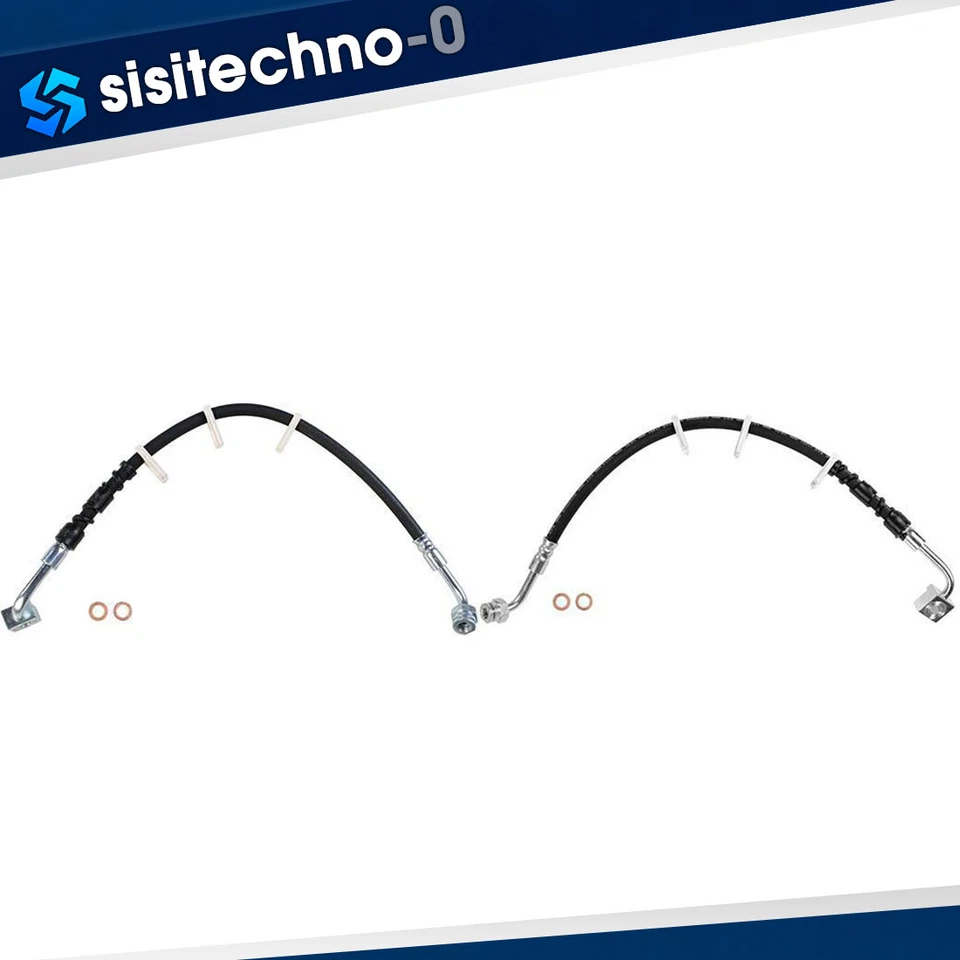 Front Left & Right Brake Hydraulic Hose for 1995 1996 Ford E-250 Econoline 4.9L - Image 1 of 2