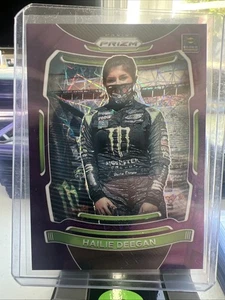 2021 Panini Prizm - Hailie Deegan #35 Purple Velocity Prizm No Sunglasses /199 - Picture 1 of 3