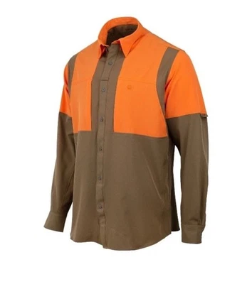 BERETTA TKAD Flex Tobacco/Blaze Orange Lng Sleeve Shirt (LU931T23340850) Mens XL - Image 1 of 4