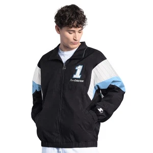 Men's Starter Black/Light Blue Ross Chastain Busch Light Yard Line Full-Zip - Picture 1 of 2