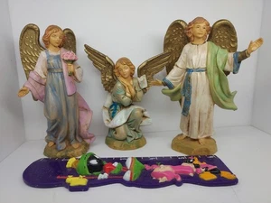 DREI ENGEL Fontanini Italien Krippe Engel Aurora kniend Auferstehung  - Bild 1 von 19