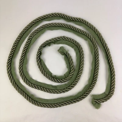 Gimp Cord Sage Green Twisted Rope Braid 2.5 Continuous Yards with ½" Lip Cord - Image 1 of 4
