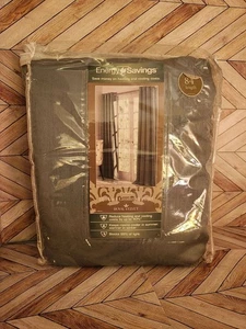 Neu Royal Velvet Plaza Verdunkelung Ösen Balsam Grün Flächenvorhänge 50" x 84" - Bild 1 von 5