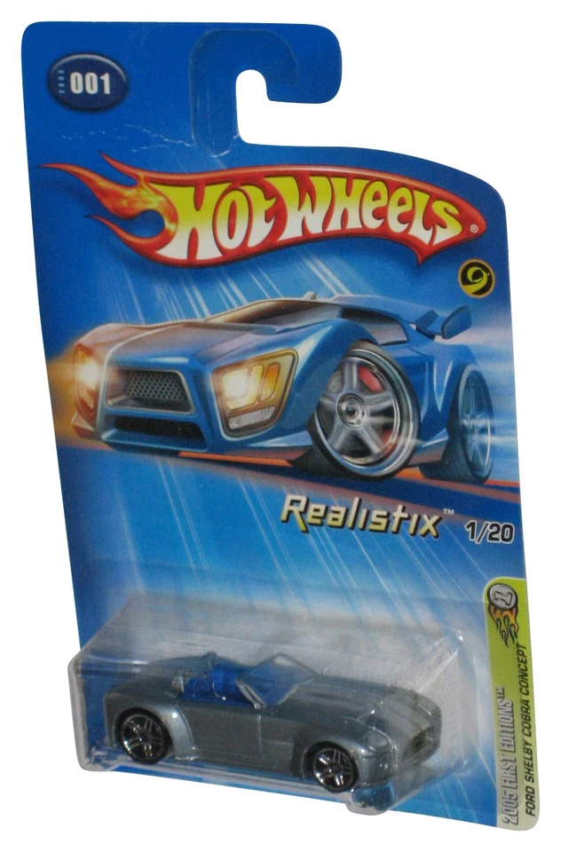 Hot Wheels 2005 First Editions Realistix 1/20 Silver Ford Shelby Cobra Concept C - Image 1 of 1