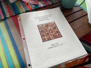 BRIAR ROSE DESIGNS THE GREAT PUMPKIN Quilt, BRD 1270, 73 x 76" Jeanne Davis - Bild 1 von 2