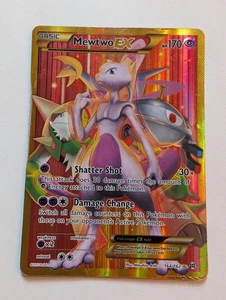 Mewtwo EX 164/162 Secret Full Art Breakthrough Holo Beautiful Art Card - Picture 1 of 16