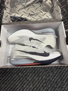 Nike ZoomX VaporFly Next% 4 White Gridiron Obsidian HF6414-100 Men’s Size 10 - Picture 1 of 10