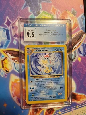 2000 Pokemon Neo Genesis 1st Edition Croconaw 31/111 CGC 9.5 Gem Mint - Image 1 of 2