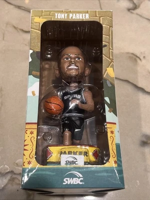 Tony Parker Bobblehead Stadium Giveaway San Antonio Spurs MVP NIB NBA —New - Image 1 of 4