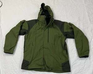 Men’s Columbia Jacket Green Medium Omni-Tech Waterproof - Picture 1 of 24