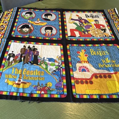 The Beatles Yellow Submarine 2008 VIP Cranston tela de algodón con licencia 44"x 34" Foto 1 de 4