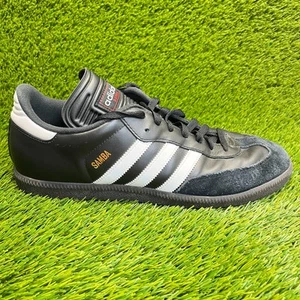 Adidas Samba Classic Mens Size 12 Black White Athletic Leather Shoes Sneakers - Picture 1 of 10