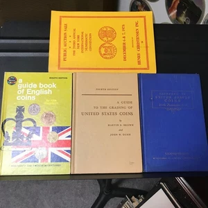 Four Vintage US Coin Collecting Books English Coins. Guide Book Handbooks - Picture 1 of 24
