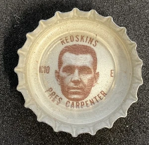 1964-66 Cola-Cola Bottle Cap Tab Pres Carpenter Washington Redskins EX-EXMINT - Picture 1 of 2