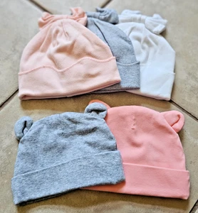 Carter's - Baby Girl 5-Piece Hat Set - Size 0-6M - Picture 1 of 2