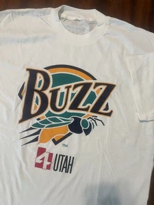 Vintage Utah Buzz Single Stitch T-Shirt 90er selten XL - Bild 1 von 5