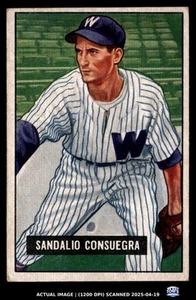 1951 Bowman #96 Sandy Consuegra Washington Senators fast neuwertig - Bild 1 von 2