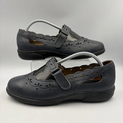 Easy B 2V Navy Mary-Jane Shoes - Touch Fastening - UK 7 EUR 41 Wider Fit - Image 1 of 4