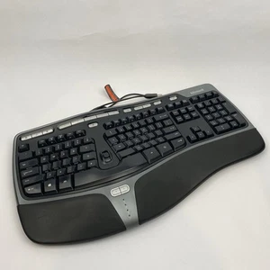 Microsoft 4000 Ergonomic Keyboard KU-0462 USB Wired Natural Design - Photo 1/9