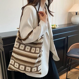 Artistic Ethnic Crossbody Purse Multiple Compartments Comfortable Daily Use - Picture 1 of 8