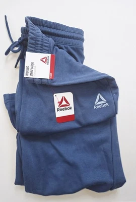 PANTALONES DEPORTIVOS para mujer Reebok de pierna ancha - ¡Talla pequeña, color denim oscuro! NUEVO CON ETIQUETA Foto 1 de 4