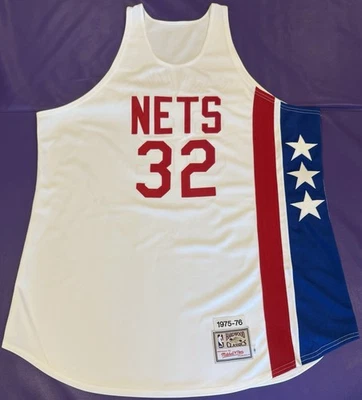 Camiseta deportiva auténtica del Dr. J Julius Erving 1975-76 Mitchell & Ness New York Nets 56 Foto 1 de 4